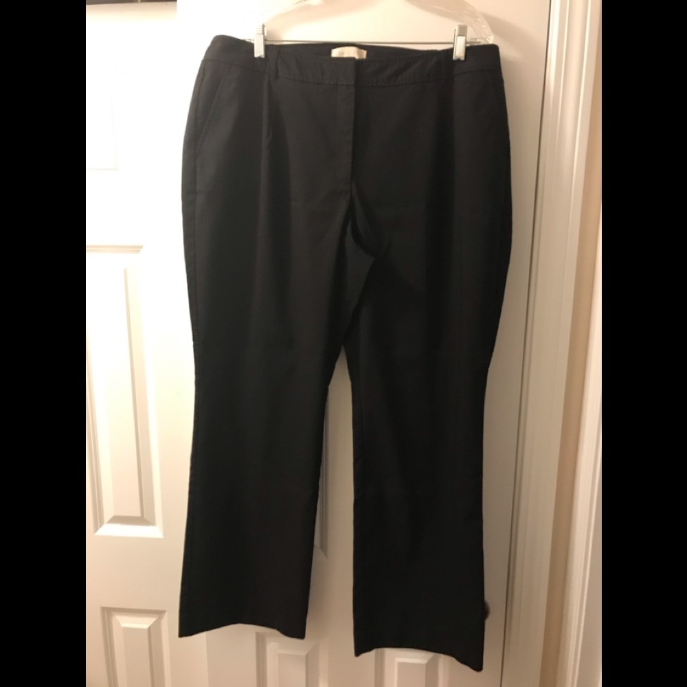 Talbot’s black cotton blend pants